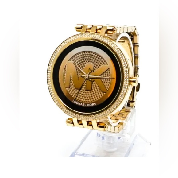 Michael Kors Access Smart Watch [Model: DW11M2] - Gold w/ Rhinestone Bezel - Picture 4 of 5